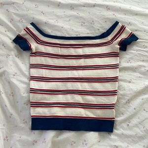 Red white and blue crop